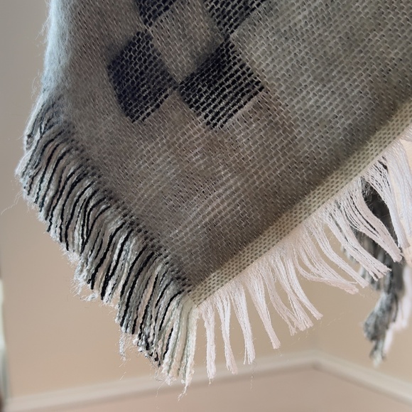 Frye Western Poncho Wrap Large XL Southwestern Boho Cowboy Rodeo Ruana Cape - Picture 7 of 12